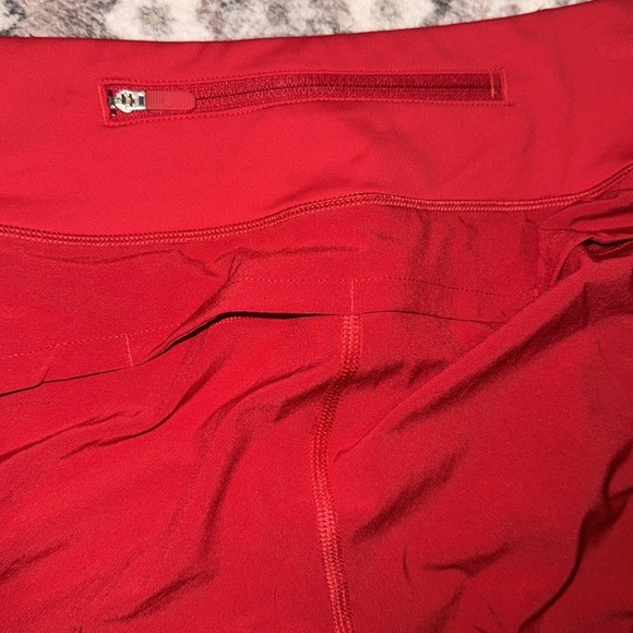 Lululemon shorts Red Speed Up 2.5 NEW size 12 lined running - Picture 8 of 8